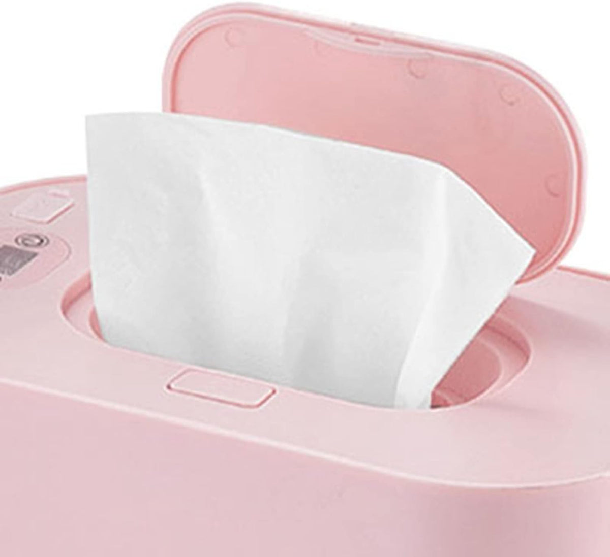 Baby Wet Wipes Warmer Baby Wipes Dispenser Wipe Holder with Lid Portable Wet Wipe Pouch (Pink)