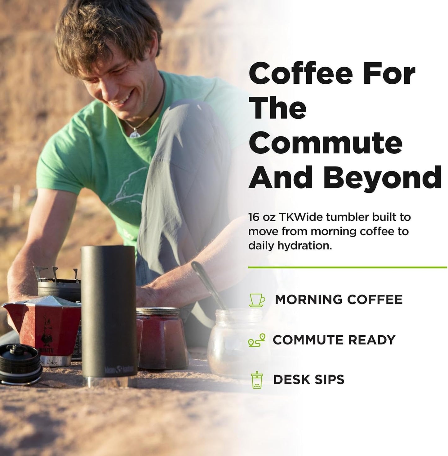 16oz TKWide Insulated Coffee Tumbler with Café Cap - Corsair