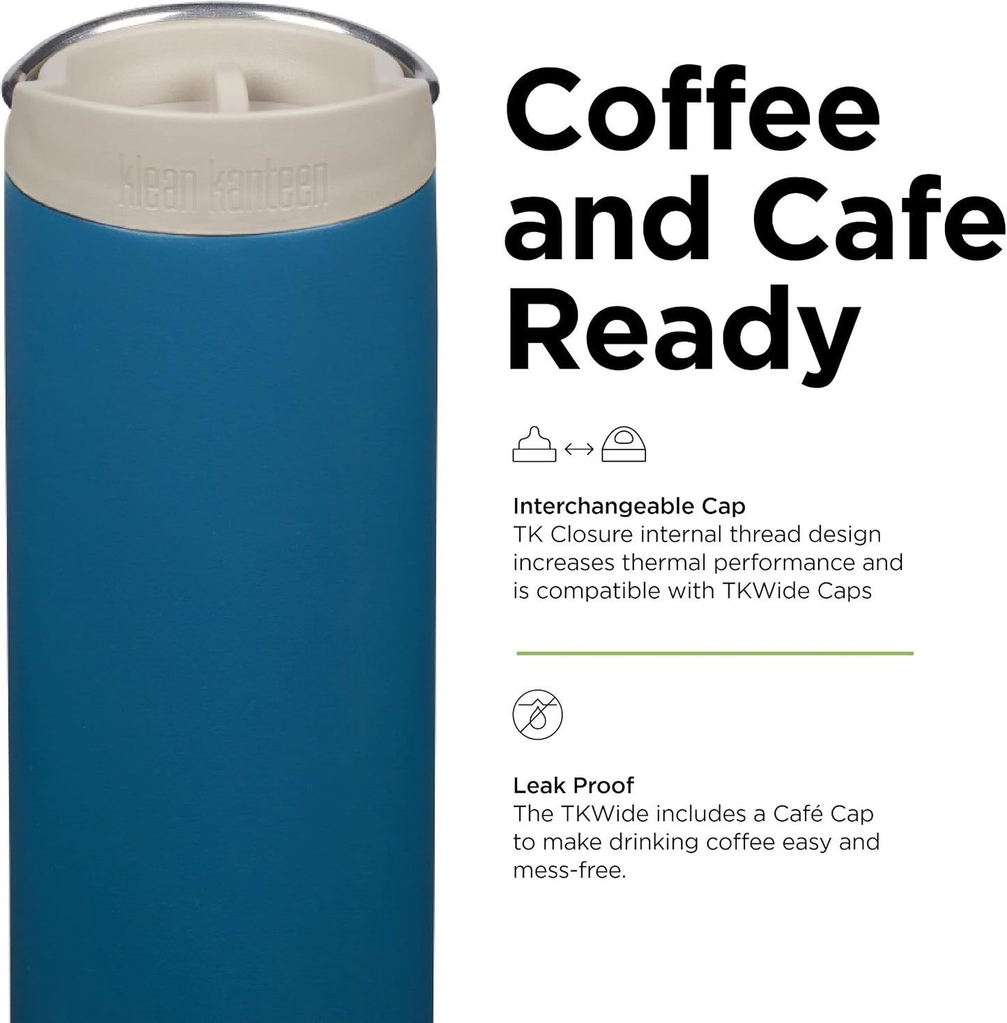 16oz TKWide Insulated Coffee Tumbler with Café Cap - Corsair