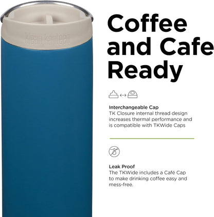 16oz TKWide Insulated Coffee Tumbler with Café Cap - Corsair