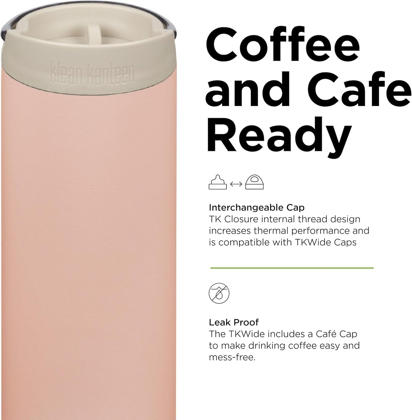 16oz TKWide Insulated Coffee Tumbler with Café Cap - Corsair
