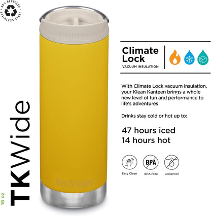 16oz TKWide Insulated Coffee Tumbler with Café Cap - Corsair