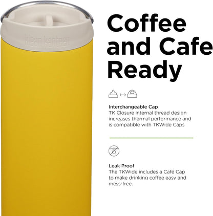16oz TKWide Insulated Coffee Tumbler with Café Cap - Corsair