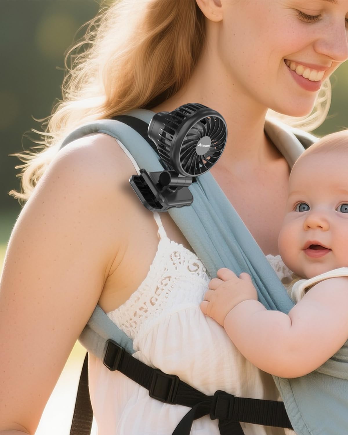 Mini Baby Fan with Clip for Carrier Stroller, Ultra Light 0.24 lb