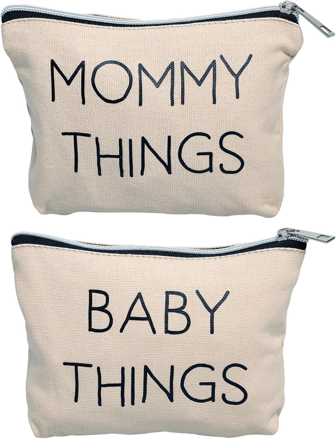 Baby Diaper Bag Organizing Zipper Pouches, Set of 3