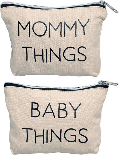 Baby Diaper Bag Organizing Zipper Pouches, Set of 3