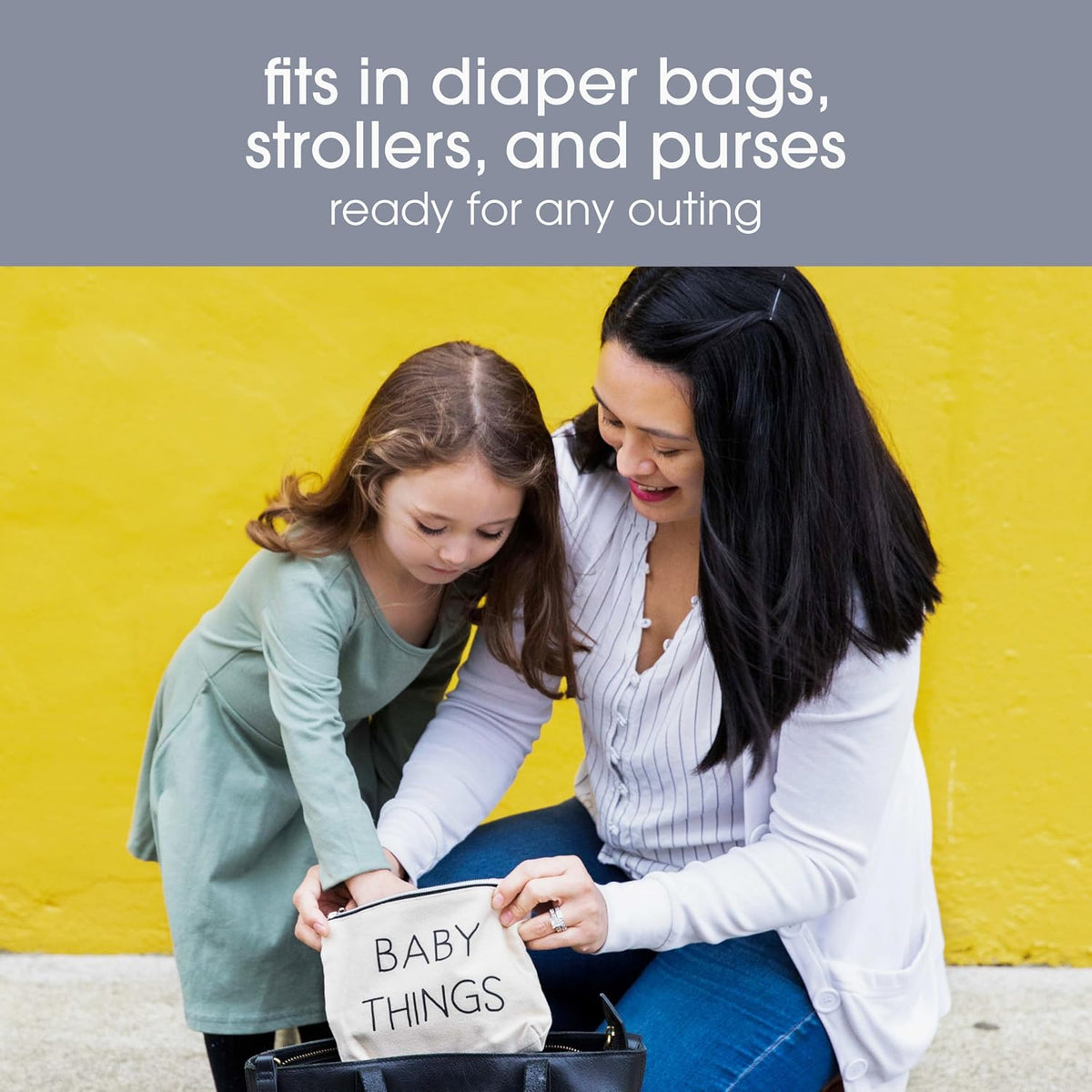 Baby Diaper Bag Organizing Zipper Pouches, Set of 3