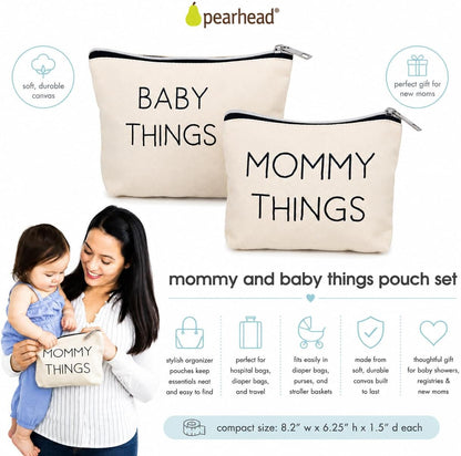 Baby Diaper Bag Organizing Zipper Pouches, Set of 3