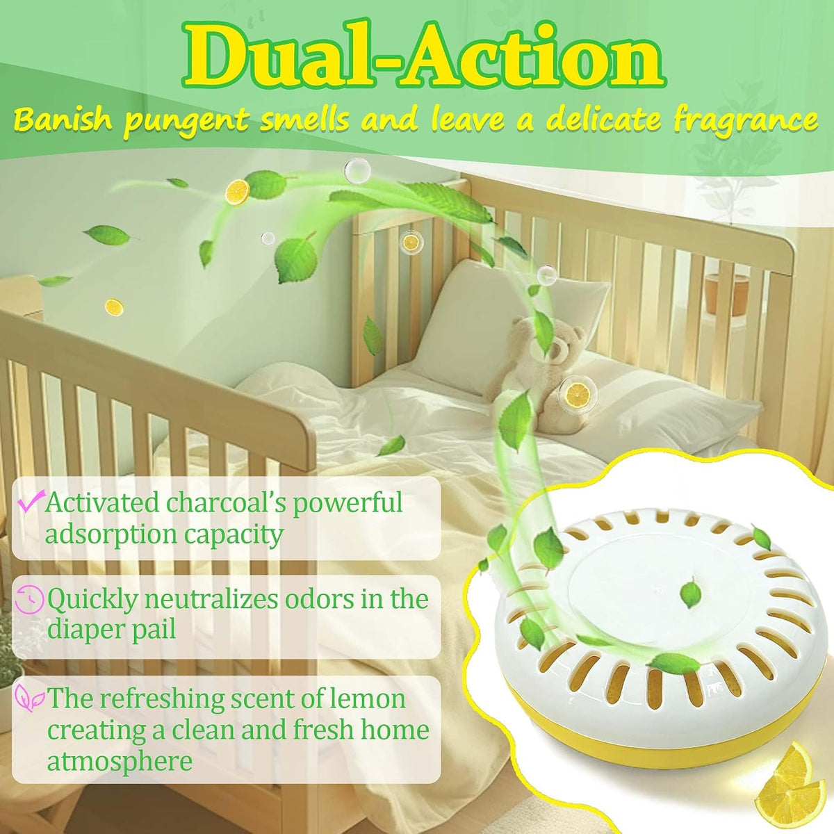 Diaper Pail Deodorizer for Munchkin Step and Pail Diaper Pails