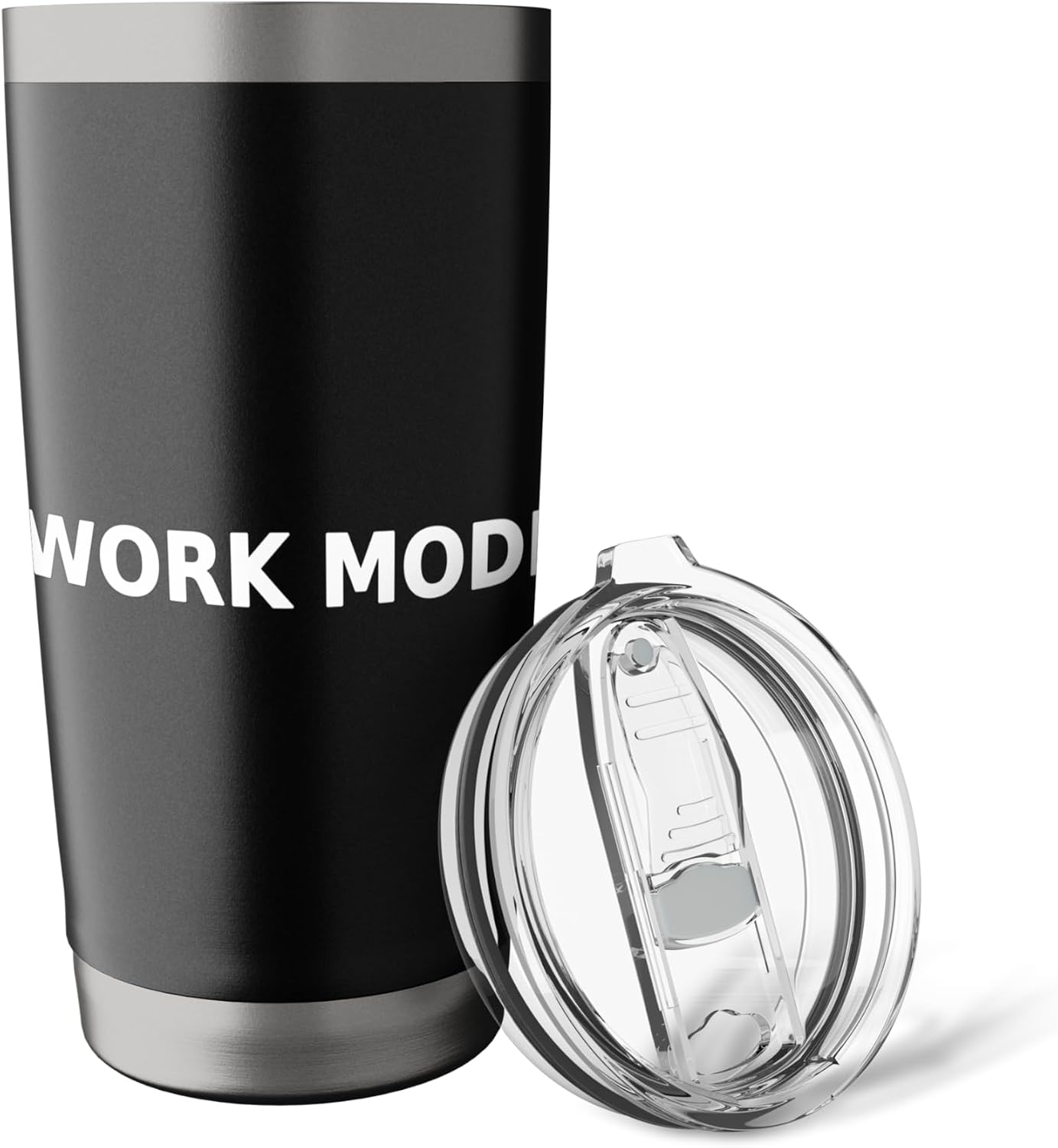 Work Mode Minimalist Typography Funny Office Focus Stainless Steel Insulated Tumbler