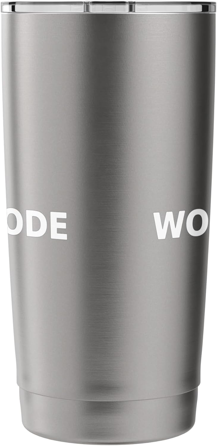 Work Mode Minimalist Typography Funny Office Focus Stainless Steel Insulated Tumbler