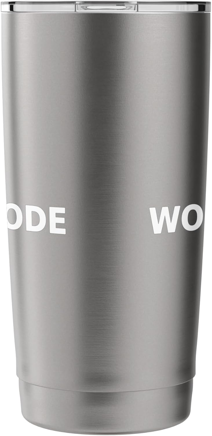 Work Mode Minimalist Typography Funny Office Focus Stainless Steel Insulated Tumbler