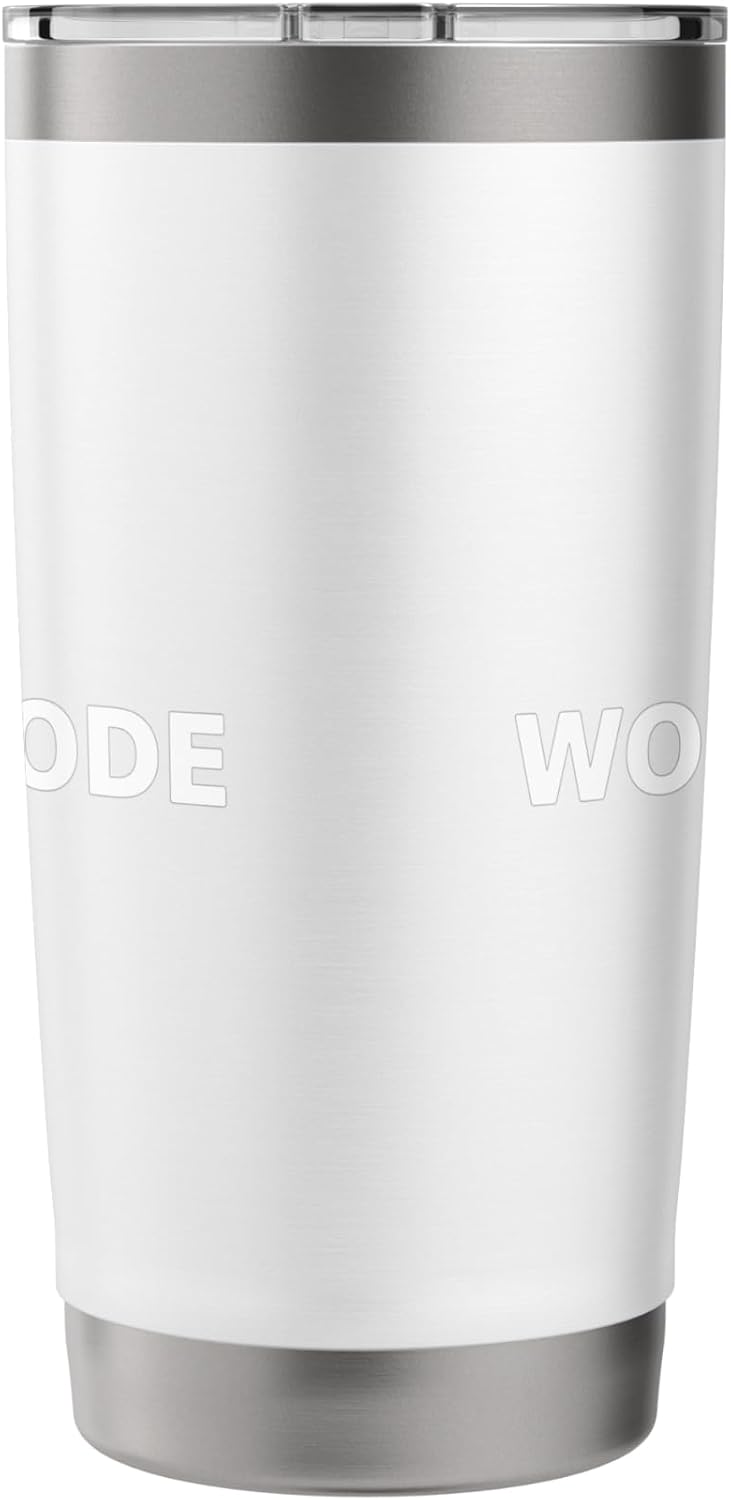 Work Mode Minimalist Typography Funny Office Focus Stainless Steel Insulated Tumbler