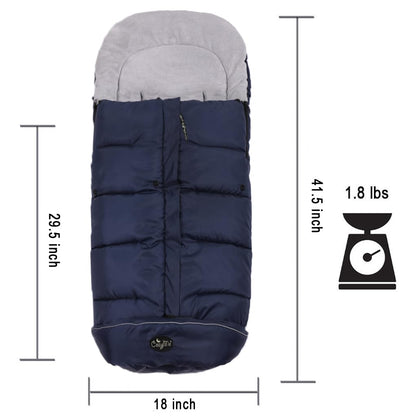 Stroller Footmuff, Insulated Stroller Blanket Evelution, Water Repellent Winter Bunting Bag for Strollers, Central Open, Height Adjustable, M6-4T