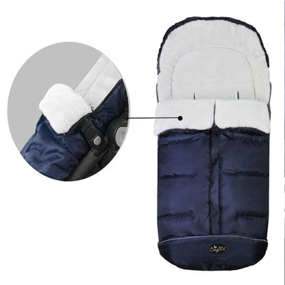 Stroller Footmuff, Insulated Stroller Blanket Evelution, Water Repellent Winter Bunting Bag for Strollers, Central Open, Height Adjustable, M6-4T