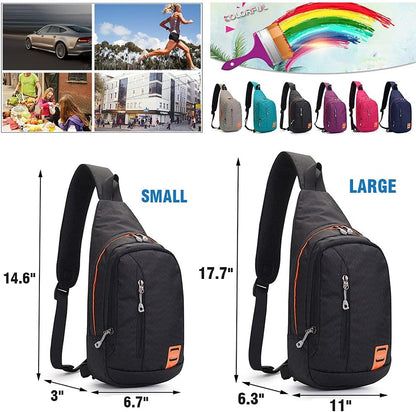 Small Sling Backpack Waterproof Unisex Shoulder Bag Chest Crossbody Daypack