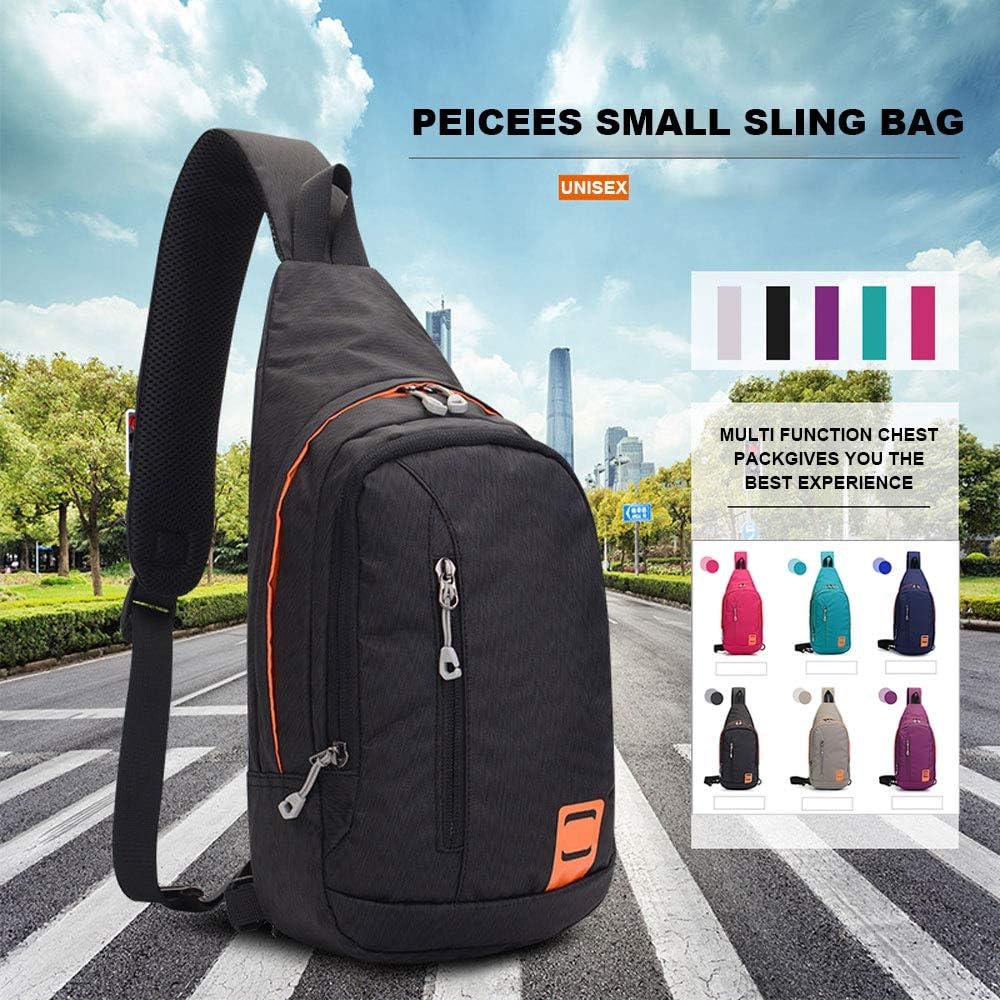 Small Sling Backpack Waterproof Unisex Shoulder Bag Chest Crossbody Daypack
