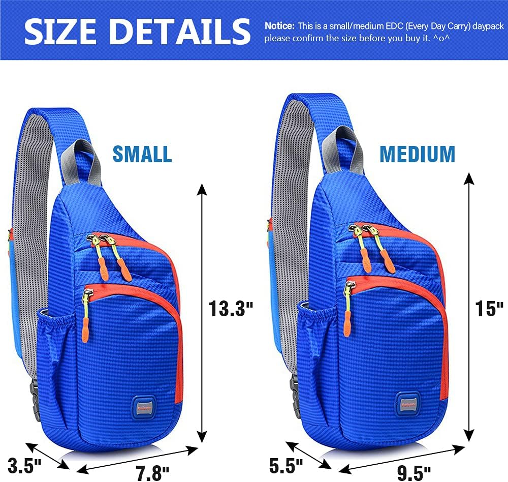 Small Sling Backpack Waterproof Unisex Shoulder Bag Chest Crossbody Daypack