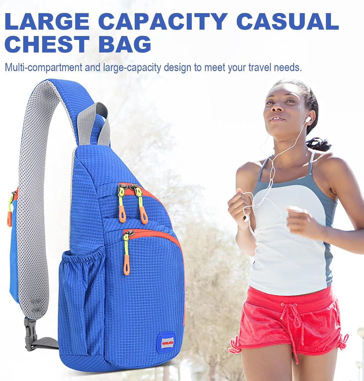 Small Sling Backpack Waterproof Unisex Shoulder Bag Chest Crossbody Daypack