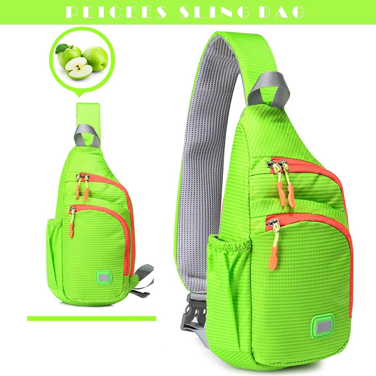 Small Sling Backpack Waterproof Unisex Shoulder Bag Chest Crossbody Daypack