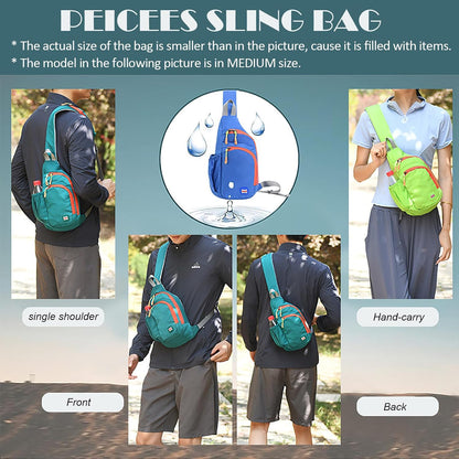 Small Sling Backpack Waterproof Unisex Shoulder Bag Chest Crossbody Daypack