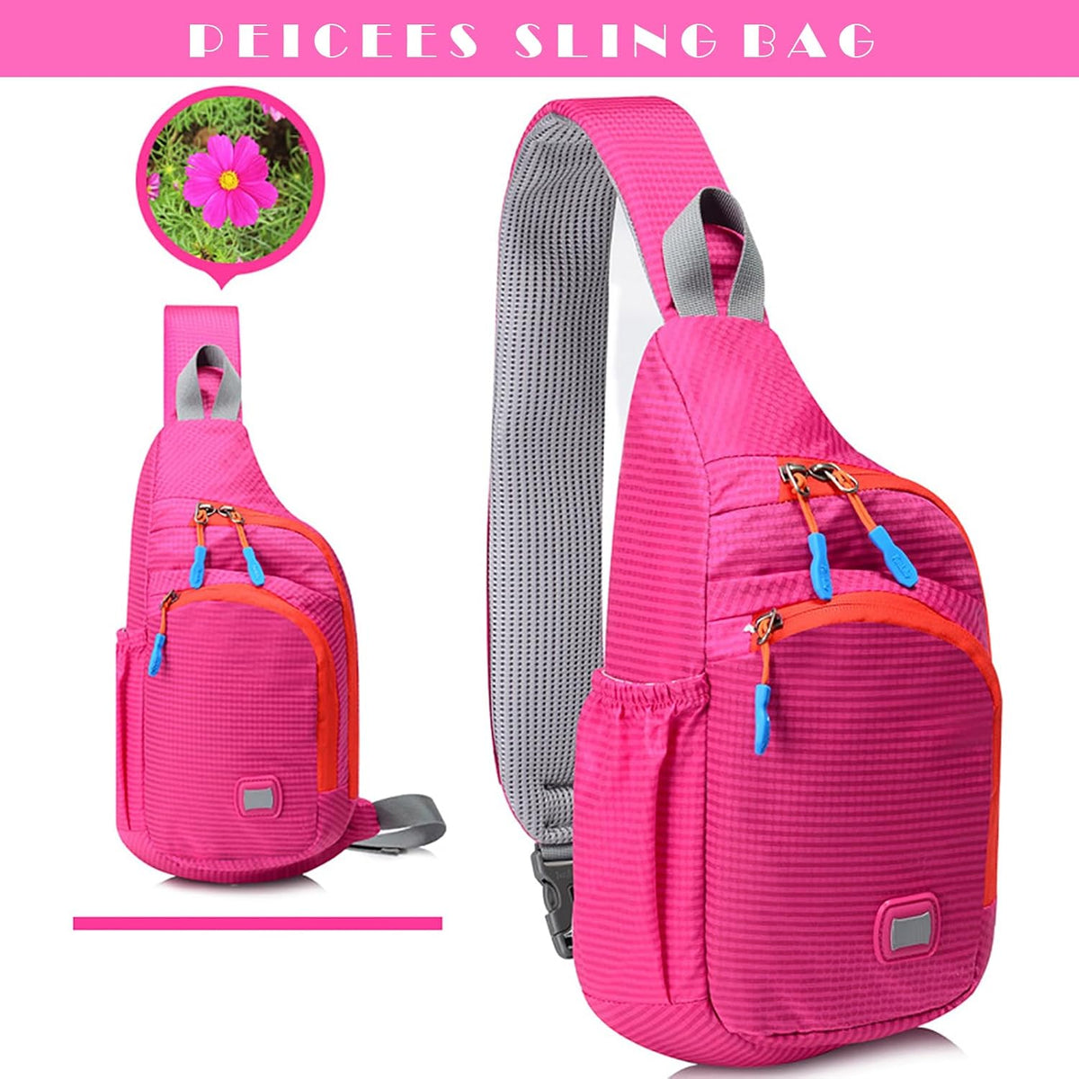 Small Sling Backpack Waterproof Unisex Shoulder Bag Chest Crossbody Daypack