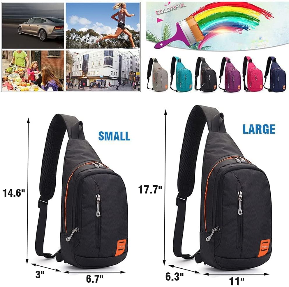 Small Sling Backpack Waterproof Unisex Shoulder Bag Chest Crossbody Daypack