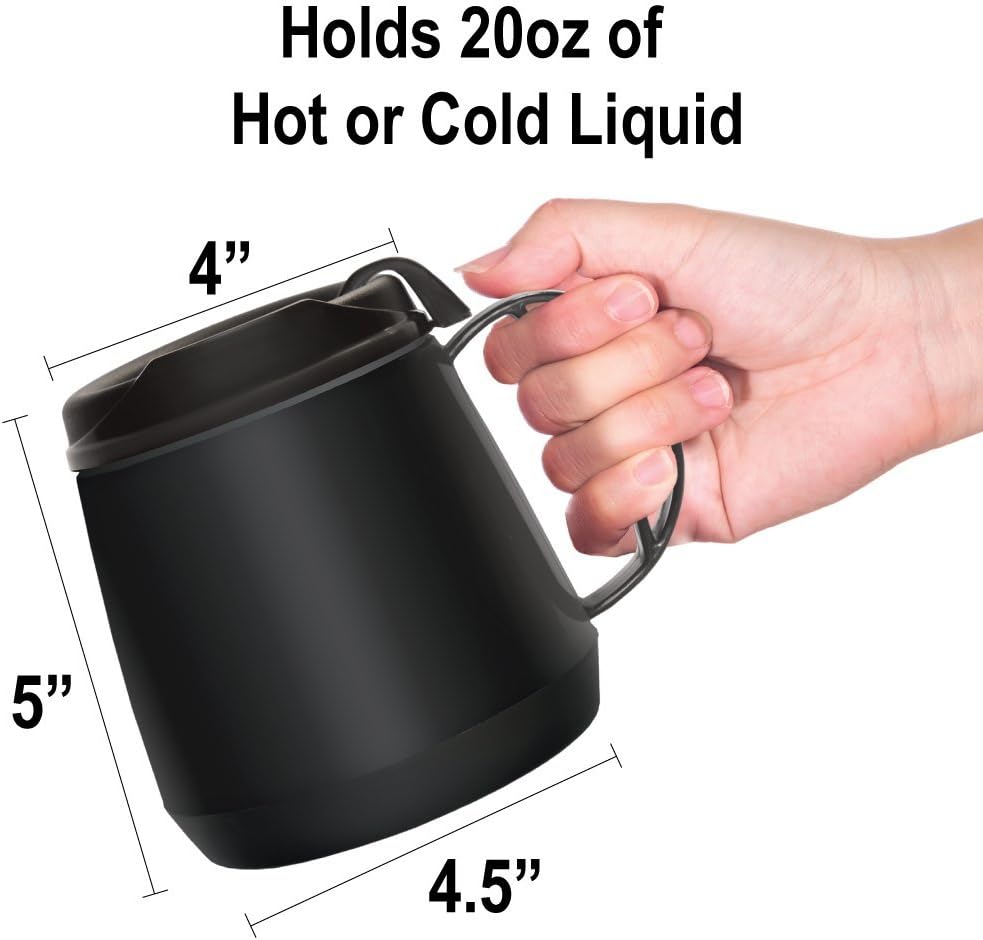 Insulated Wide Body Mug (20oz), Black