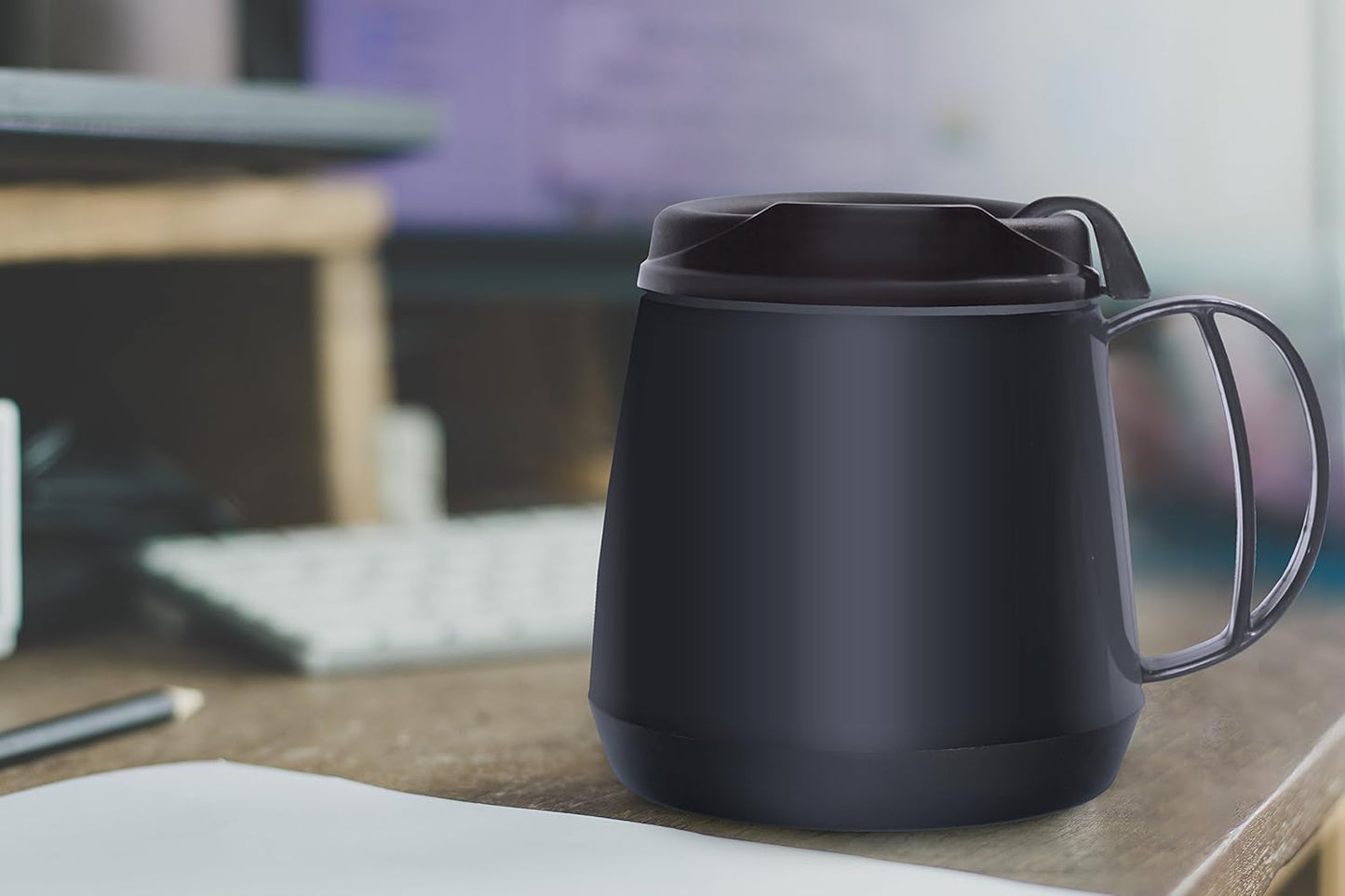 Insulated Wide Body Mug (20oz), Black