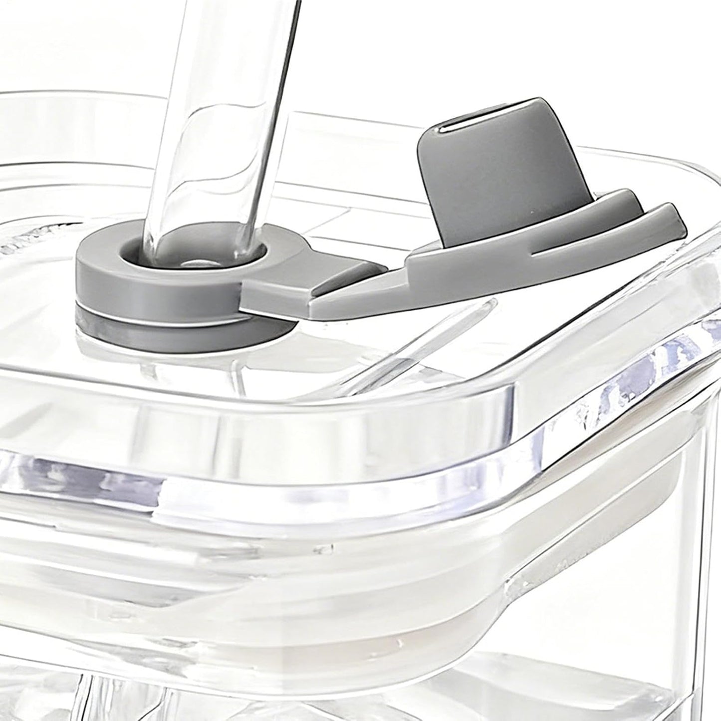 Square Drinking Glasses Square Drinking Glassware with Lid and Straws | Transparent Beverage Cup for Coffee Tea Juice Desk Kitchen Office Travel Home Party Bedroom