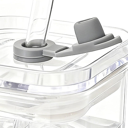 Square Drinking Glasses Square Drinking Glassware with Lid and Straws | Transparent Beverage Cup for Coffee Tea Juice Desk Kitchen Office Travel Home Party Bedroom
