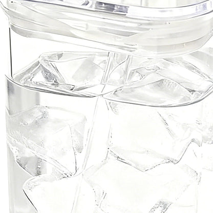 Square Drinking Glasses Square Drinking Glassware with Lid and Straws | Transparent Beverage Cup for Coffee Tea Juice Desk Kitchen Office Travel Home Party Bedroom