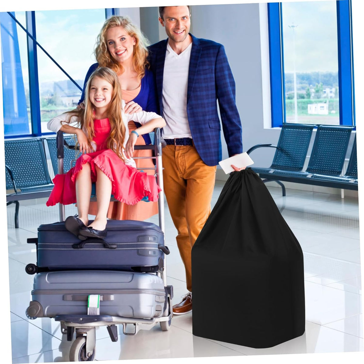 Stroller Straps Bag for Double Shoulder Airplane Travel