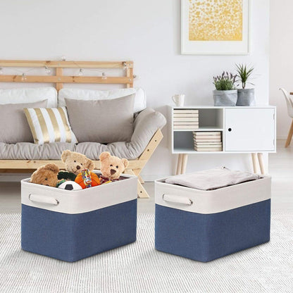 Fabric Storage Bins for Shelves, Rectangle Storage Basket, 3 Pack