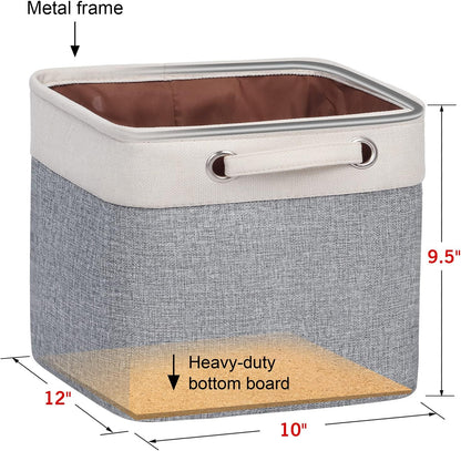 Fabric Storage Bins for Shelves, Rectangle Storage Basket, 3 Pack