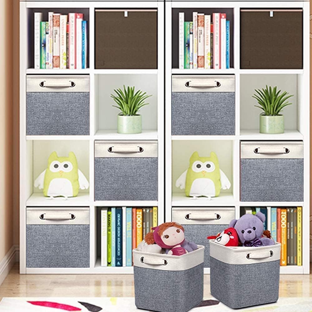 Fabric Storage Bins for Shelves, Rectangle Storage Basket, 3 Pack
