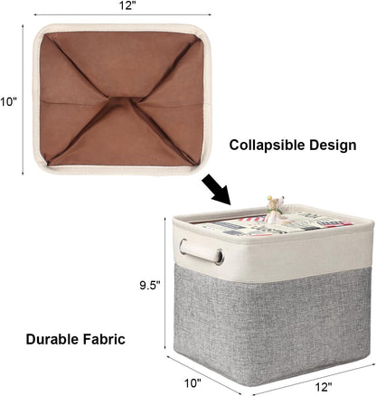 Fabric Storage Bins for Shelves, Rectangle Storage Basket, 3 Pack