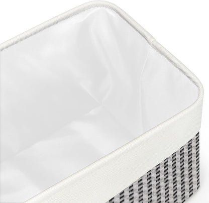 Fabric Storage Bins for Shelves, Rectangle Storage Basket, 3 Pack