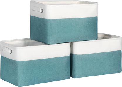 Fabric Storage Bins for Shelves, Rectangle Storage Basket, 3 Pack