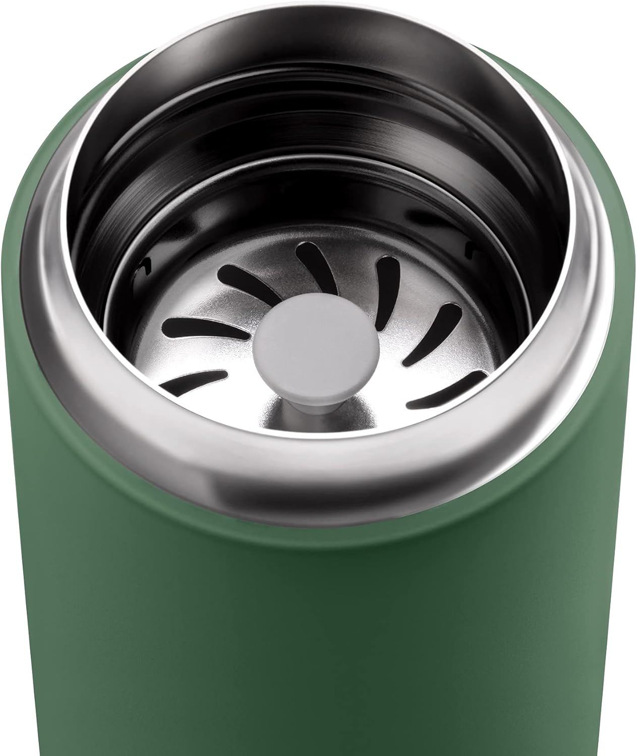 Carter Move Ceramic Lined Travel Coffee Mug 16 oz - Leak-Proof Lid | No Metallic Taste, Dishwasher Safe, Hot 12Hr Cold 24Hr, Stainless Steel Tumbler, BPA-Free, Fits Cup Holders, Sporty Green