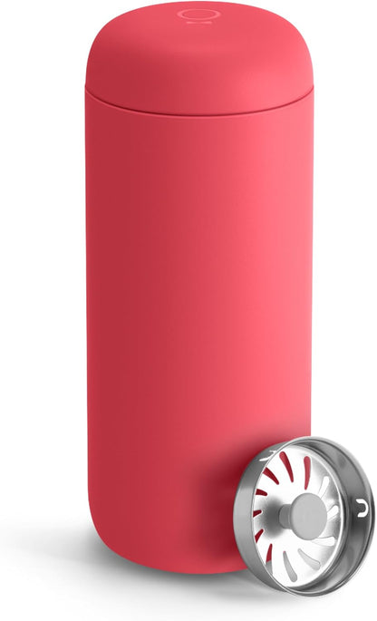 Carter Move Ceramic Lined Travel Coffee Mug 16 oz - Leak-Proof Lid | No Metallic Taste, Dishwasher Safe, Hot 12Hr Cold 24Hr, Stainless Steel Tumbler, BPA-Free, Fits Cup Holders, Sporty Green