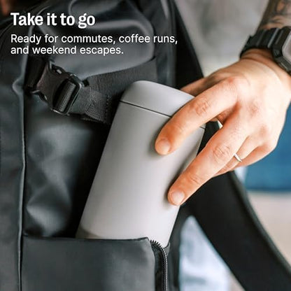Carter Move Ceramic Lined Travel Coffee Mug 16 oz - Leak-Proof Lid | No Metallic Taste, Dishwasher Safe, Hot 12Hr Cold 24Hr, Stainless Steel Tumbler, BPA-Free, Fits Cup Holders, Sporty Green