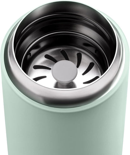 Carter Move Ceramic Lined Travel Coffee Mug 16 oz - Leak-Proof Lid | No Metallic Taste, Dishwasher Safe, Hot 12Hr Cold 24Hr, Stainless Steel Tumbler, BPA-Free, Fits Cup Holders, Sporty Green