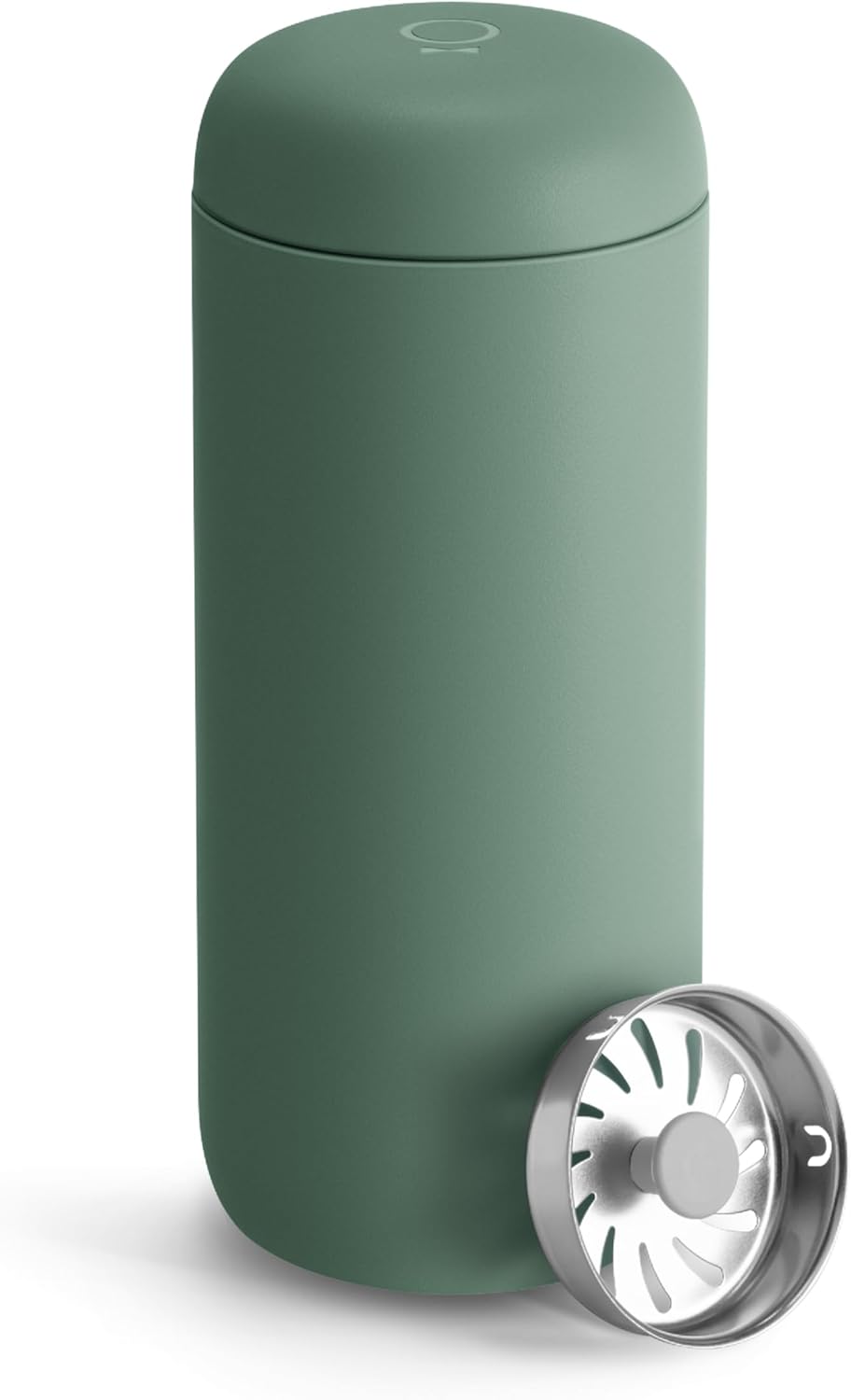 Carter Move Ceramic Lined Travel Coffee Mug 16 oz - Leak-Proof Lid | No Metallic Taste, Dishwasher Safe, Hot 12Hr Cold 24Hr, Stainless Steel Tumbler, BPA-Free, Fits Cup Holders, Sporty Green