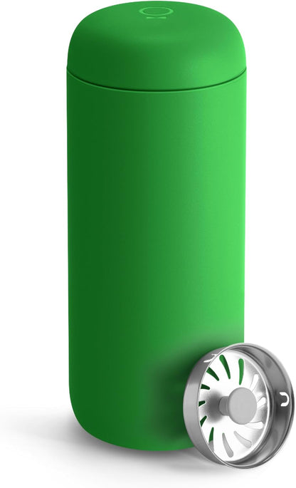 Carter Move Ceramic Lined Travel Coffee Mug 16 oz - Leak-Proof Lid | No Metallic Taste, Dishwasher Safe, Hot 12Hr Cold 24Hr, Stainless Steel Tumbler, BPA-Free, Fits Cup Holders, Sporty Green