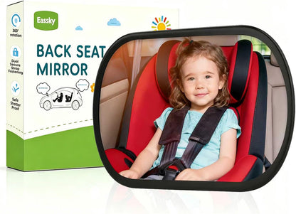 Baby Car Mirror for Rear Facing Seat,Black