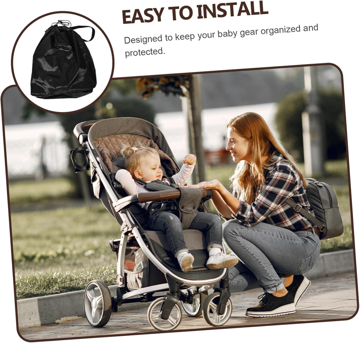 Stroller for Airplane Gate Check Storage for Strollers Fits Large Single Double Models Includes Shoulder Straps