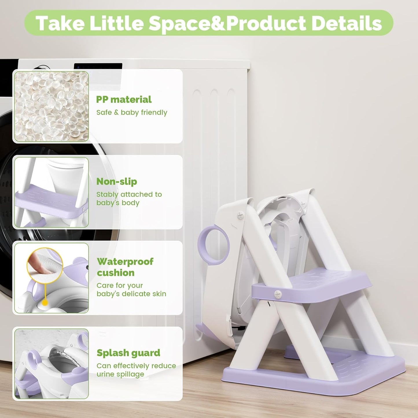 Training Toilet Ladder, Multi-Use, Convenient and Suitable for Most Situations，Girls, Boys