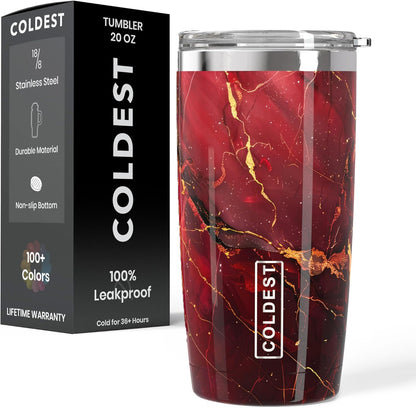 Coffee Tumbler Cups - 100% Spill Proof Tumbler - Stainless Steel Double Insulated - Leakproof Tumblers for Women & Men - Cup Holder Friendly and Easy to Clean (The Persian, 20 oz)