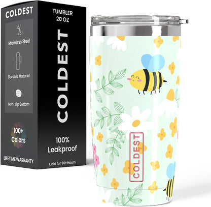 Coffee Tumbler Cups - 100% Spill Proof Tumbler - Stainless Steel Double Insulated - Leakproof Tumblers for Women & Men - Cup Holder Friendly and Easy to Clean (The Persian, 20 oz)